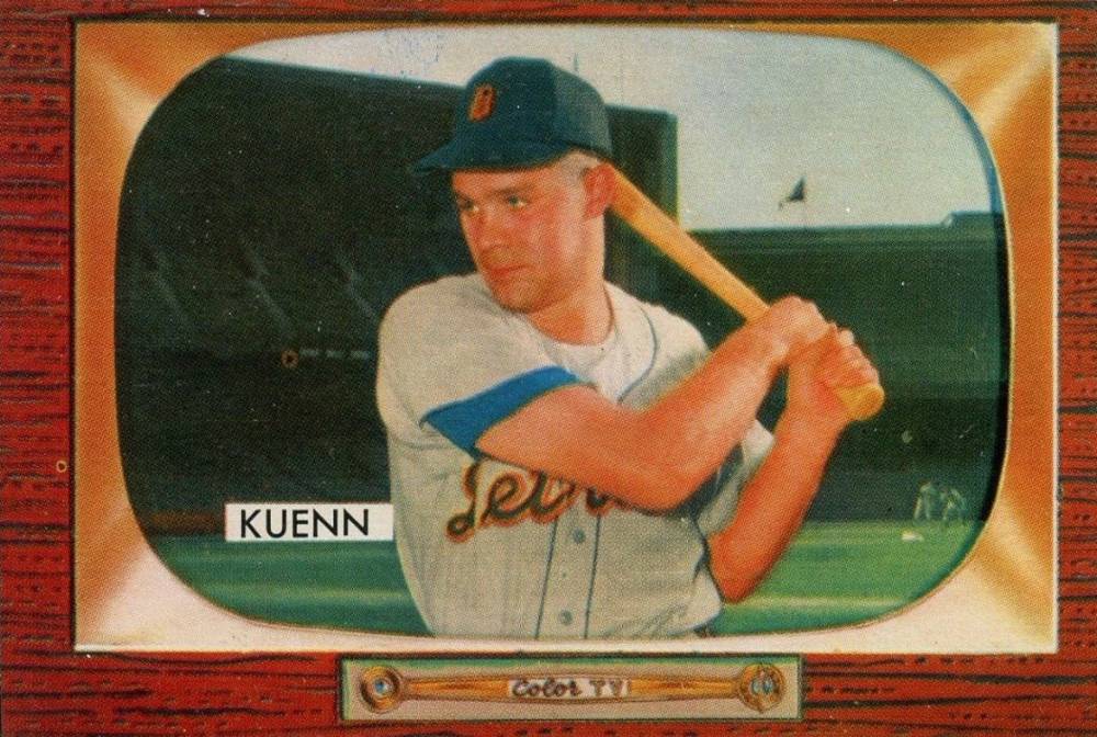 1955 Bowman Harvey Kueen #132e Baseball Card