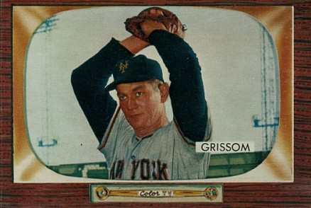 1955 Bowman Marv Grissom #123 Baseball Card