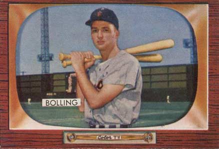 1955 Bowman Frank Bolling #204e Baseball Card
