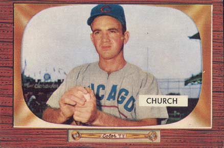 1955 Bowman Bubba Church #273 Baseball Card