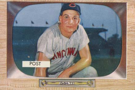 1955 Bowman Wally Post #32 Baseball Card