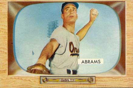 1955 Bowman Cal Abrams #55 Baseball Card