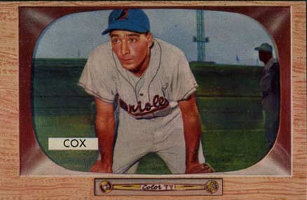 1955 Bowman Billy Cox #56 Baseball Card