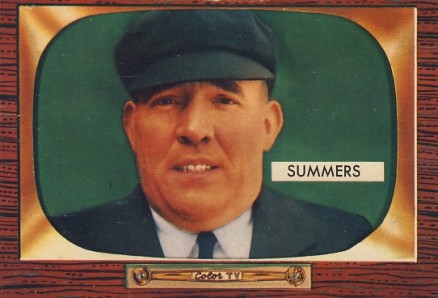 1955 Bowman Bill Summers #317 Baseball Card