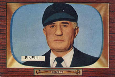 1955 Bowman Babe Pinelli #307 Baseball Card