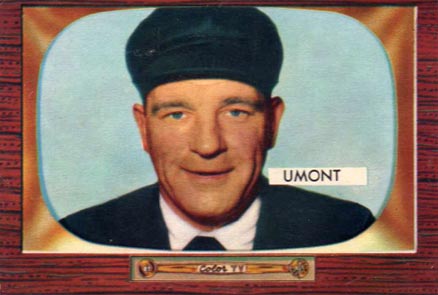 1955 Bowman Frank Umont #305 Baseball Card