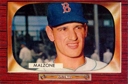 1955 Bowman Malzone #302 Baseball Card