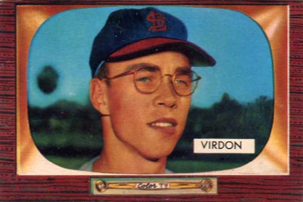 1955 Bowman Bill Virdon #296 Baseball Card