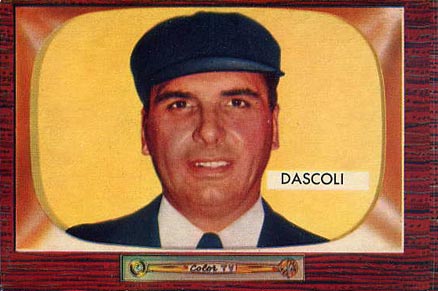 1955 Bowman Frank Dascoli #291 Baseball Card