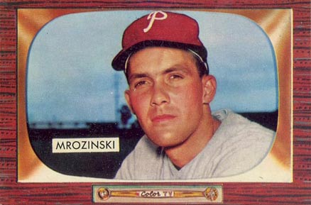 1955 Bowman Ron Mrozinski #287 Baseball Card