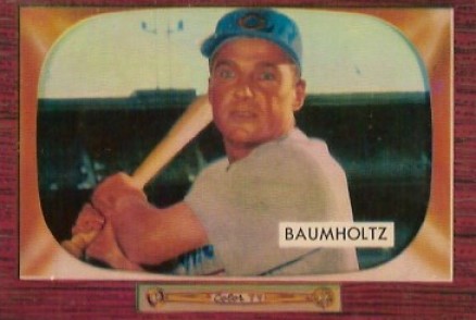 1955 Bowman Frank Baumholtz #227 Baseball Card