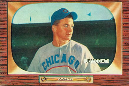 1955 Bowman Hal Jeffcoat #223 Baseball Card