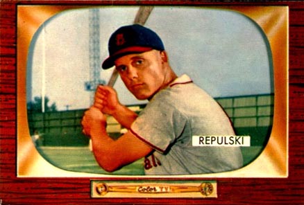 1955 Bowman Rip Repulski #205 Baseball Card