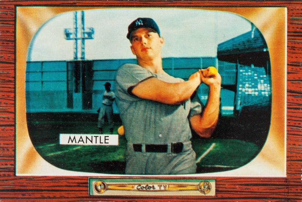 1955 Bowman Mickey Mantle #202 Baseball Card