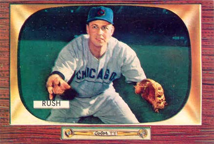 1955 Bowman Bob Rush #182 Baseball Card