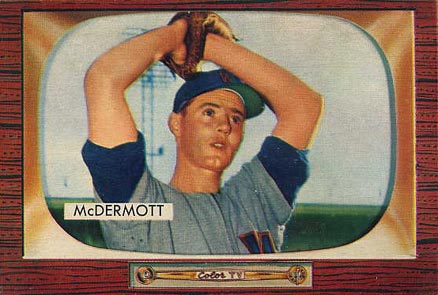 1955 Bowman Maurice McDermott #165 Baseball Card