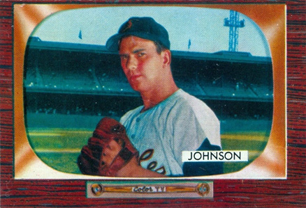 1955 Bowman Ernie Johnson #157o Baseball Card