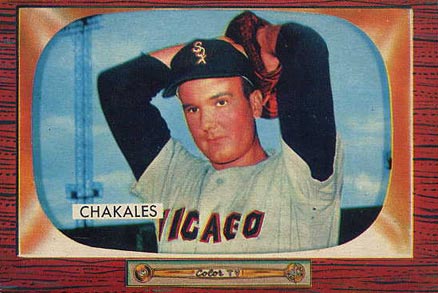 1955 Bowman Bob Chakales #148 Baseball Card