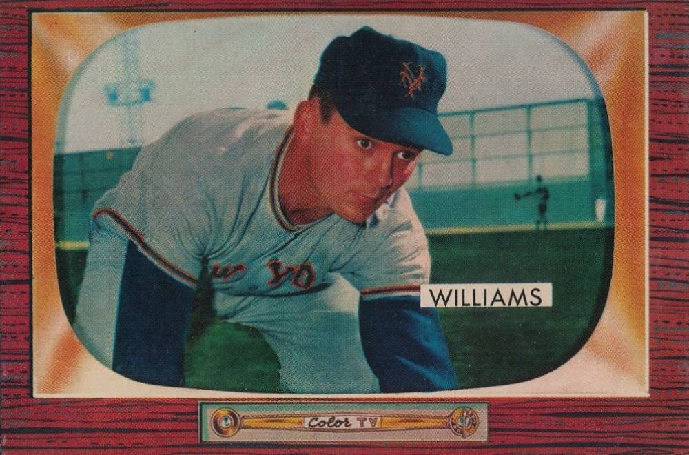 1955 Bowman Davey Williams #138 Baseball Card