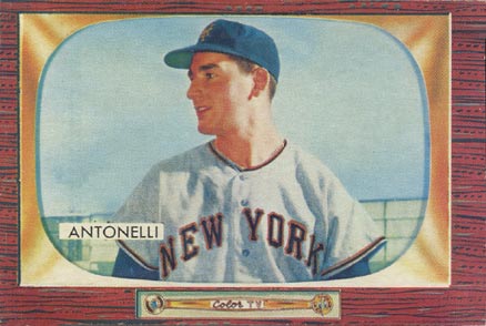 1955 Bowman Johnny Antonelli #124 Baseball Card