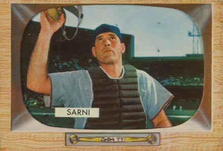1955 Bowman Bill Sarni #30 Baseball Card