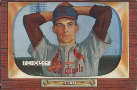1955 Bowman Tom Poholsky #76 Baseball Card