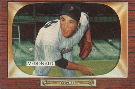 1955 Bowman Jim McDonald #77 Baseball Card