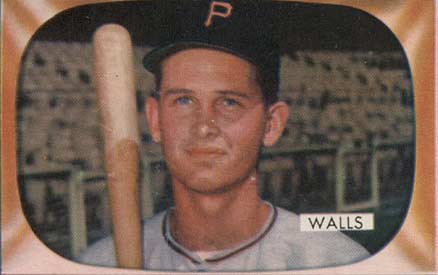 1955 Bowman Lee Walls #82 Baseball Card