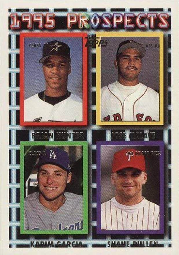 1995 Topps Brian Hunter/Jose Malave/Karim Garcia/Shane Pullen #237 Baseball Card