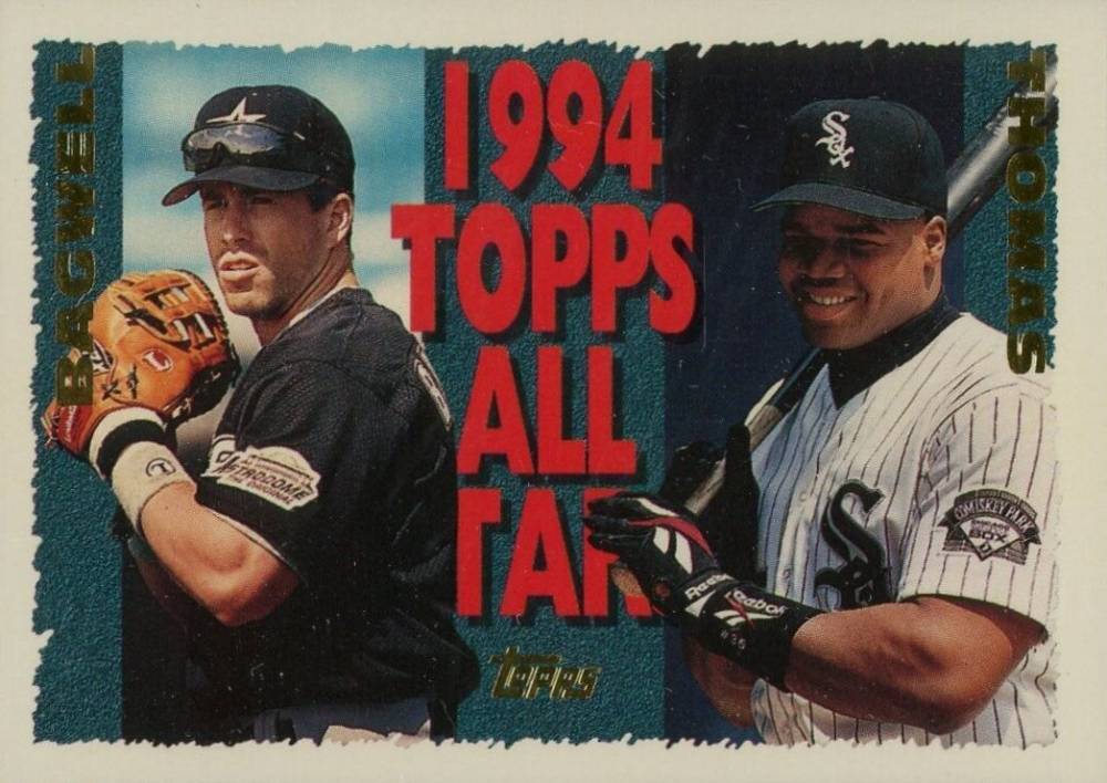 1995 Topps Frank Thomas/Jeff Bagwell #384 Baseball Card