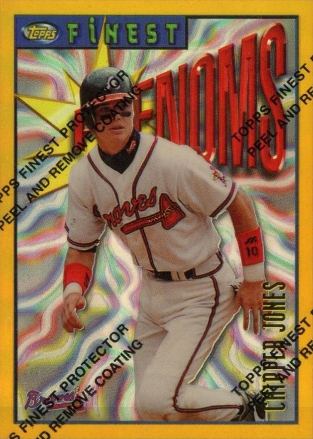 1996 Finest Chipper Jones #141 Baseball Card