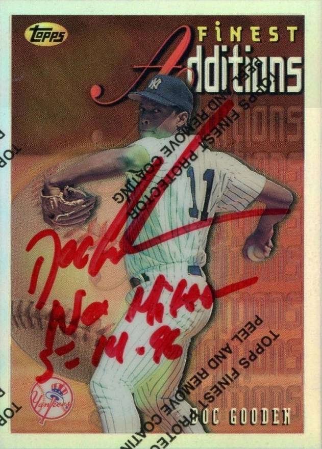 1996 Finest Dwight Gooden #291 Baseball Card