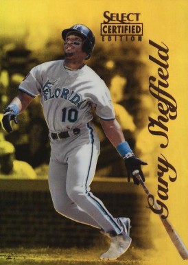 1996 Select Certified Gary Sheffield #3 Baseball Card