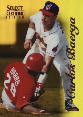 1996 Select Certified Carlos Baerga #58 Baseball Card
