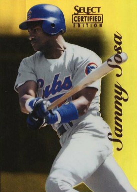 1996 Select Certified Sammy Sosa #59 Baseball Card