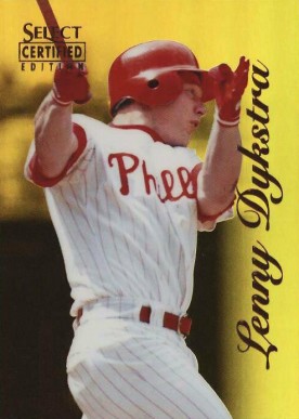 1996 Select Certified Lenny Dykstra #72 Baseball Card