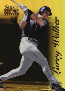 1996 Select Certified Larry Walker #85 Baseball Card
