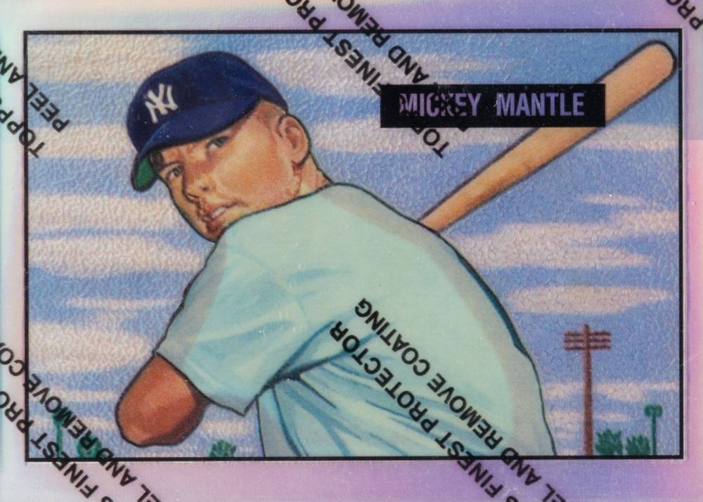 1996 Topps Mantle Finest 1951 Bowman Reprint #1 Baseball Card