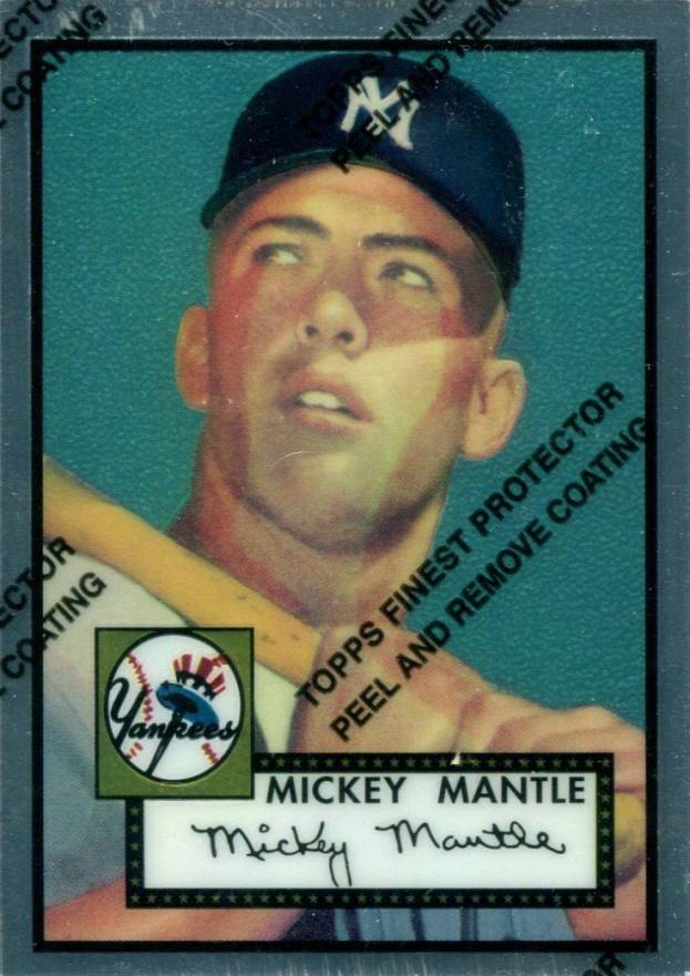 1996 Topps Mantle Finest 1952 Topps Reprint #2 Baseball Card