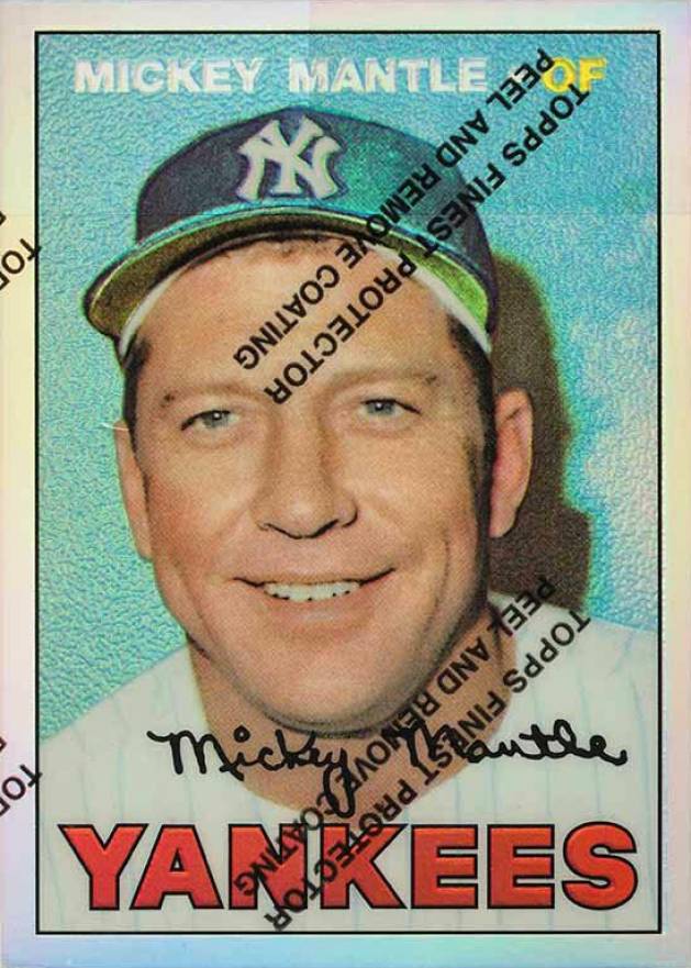 1996 Topps Mantle Finest 1967 Topps Reprint #17 Baseball Card