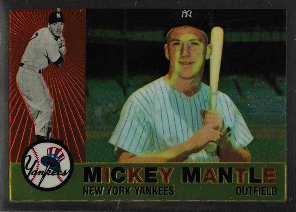 1996 Topps Mantle Finest 1960 Topps Reprint #10 Baseball Card