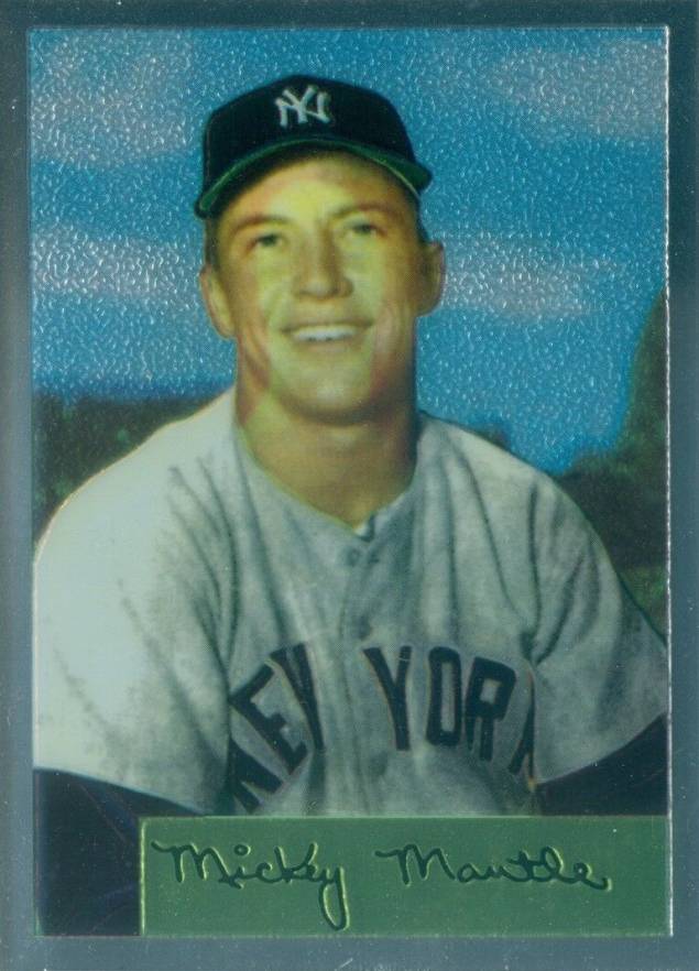 1996 Topps Mantle Finest 1954 Bowman Reprint #4 Baseball Card