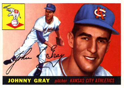 1955 Topps Johnny Gray #101 Baseball Card