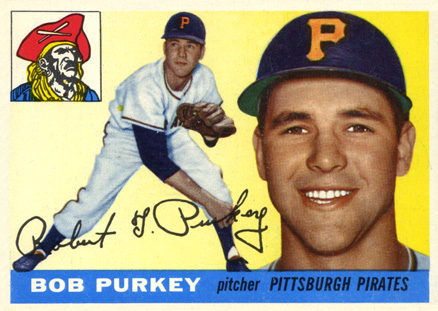 1955 Topps Bob Purkey #118 Baseball Card