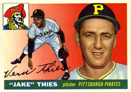1955 Topps Jake Thies #12 Baseball Card