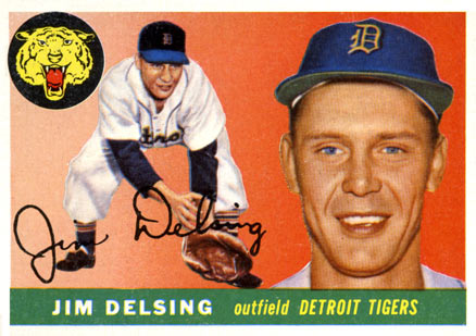 1955 Topps Jim Delsing #192 Baseball Card