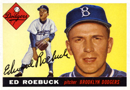 1955 Topps Ed Roebuck #195 Baseball Card