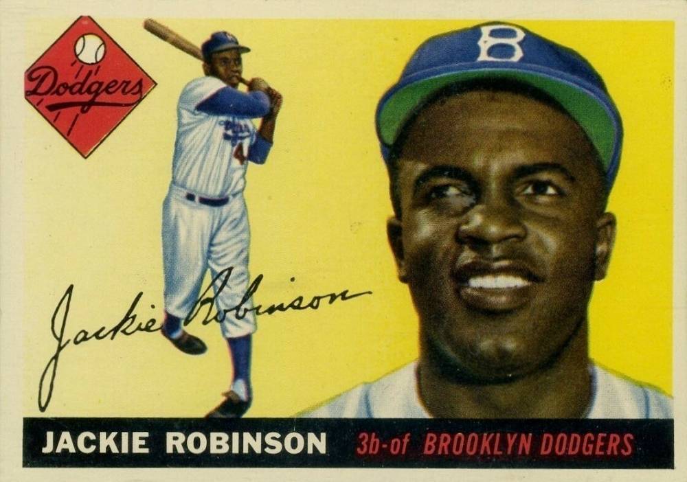 1955 Topps Jackie Robinson #50e Baseball Card