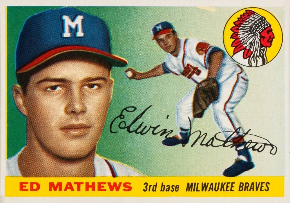 1955 Topps Ed Mathews #155 Baseball Card