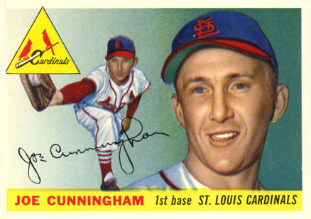 1955 Topps Joe Cunningham #37 Baseball Card